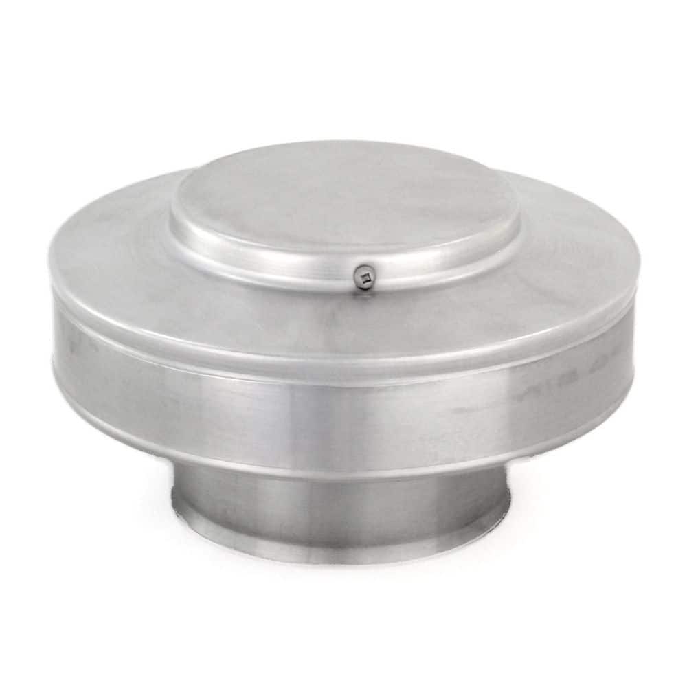 Active Ventilation 4 in. Dia. Aluminum Vent Pipe Cap in Mill Finish