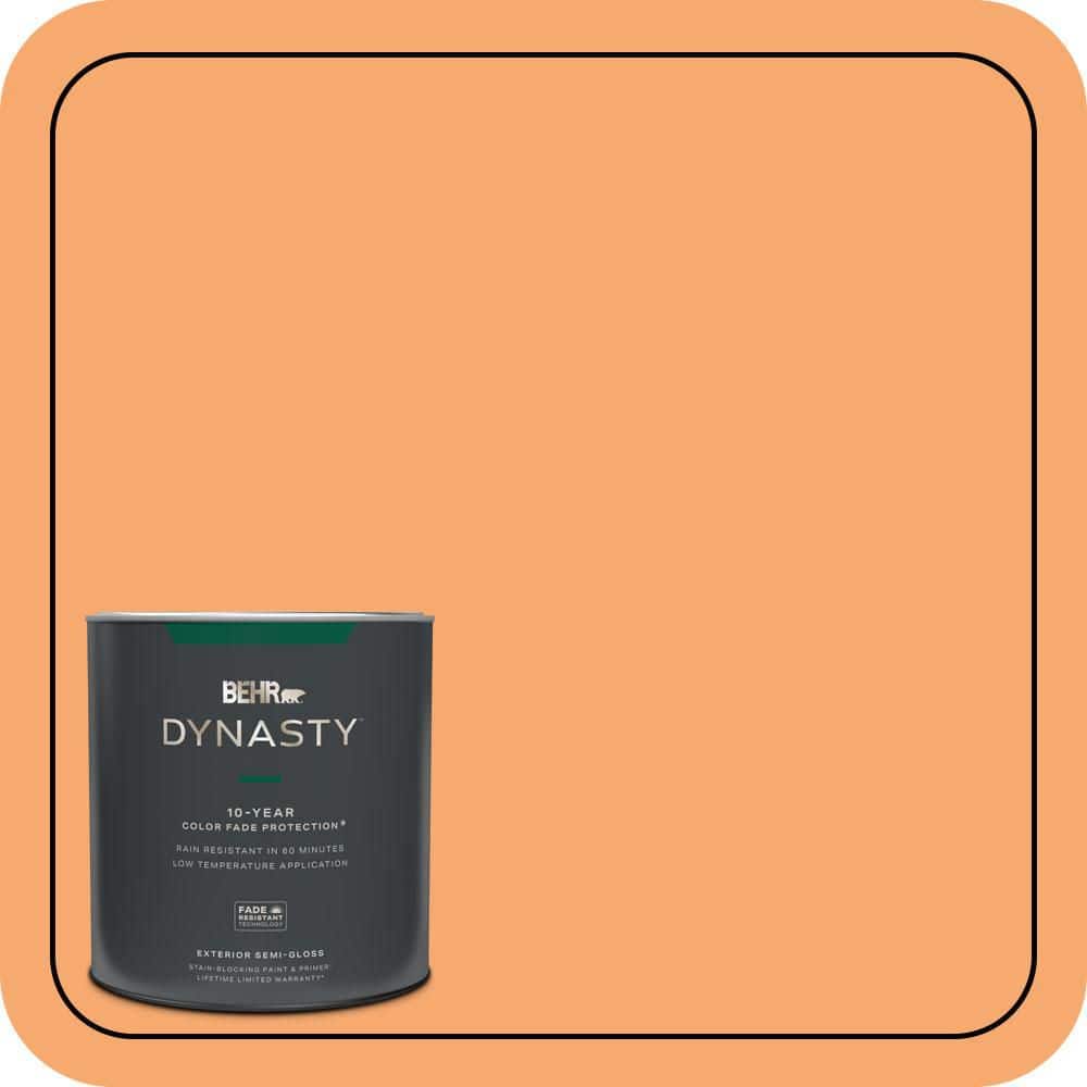 BEHR DYNASTY 1 qt. #P230-5 Florida Sunrise Semi-Gloss Enamel Exterior Stain-Blocking Paint & Primer