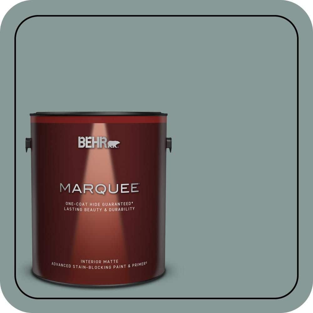 BEHR MARQUEE 1 gal. #N430-4 Rainy Afternoon One-Coat Hide Matte Interior Paint & Primer