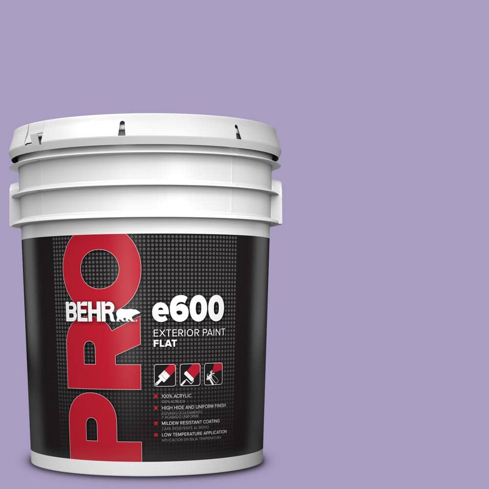 BEHR PRO 5 gal. #M560-4 Evening Slipper Exterior Flat Paint