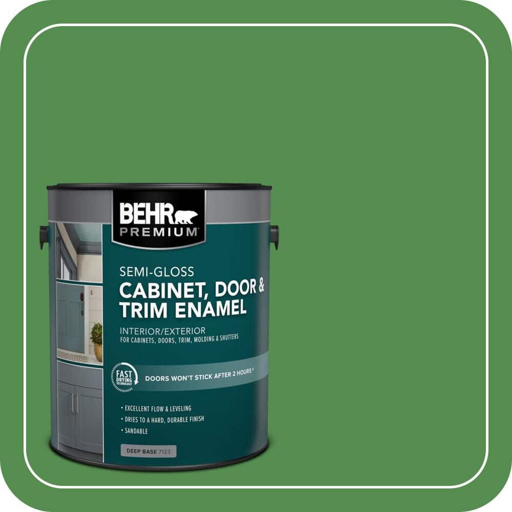 BEHR PREMIUM 1 gal. #M390-6 Belfast Semi-Gloss Enamel Interior/Exterior Cabinet, Door & Trim Paint