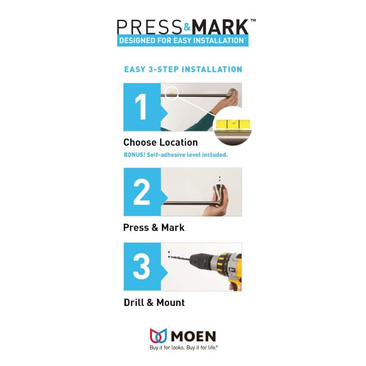 MOEN Darcy Towel Bar with Press and Mark (3)