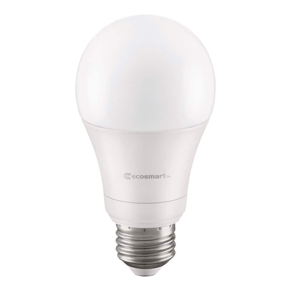 EcoSmart Universal Select 60-Watt Equivalent A19 Dimmable LED Light Bulb with Selectable Color Temperature (8-Pack) (3)