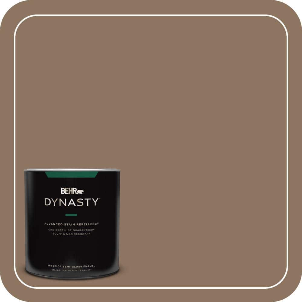 BEHR DYNASTY 1 qt. #700D-6 Belgian Sweet Semi-Gloss Enamel Interior Stain-Blocking Paint and Primer