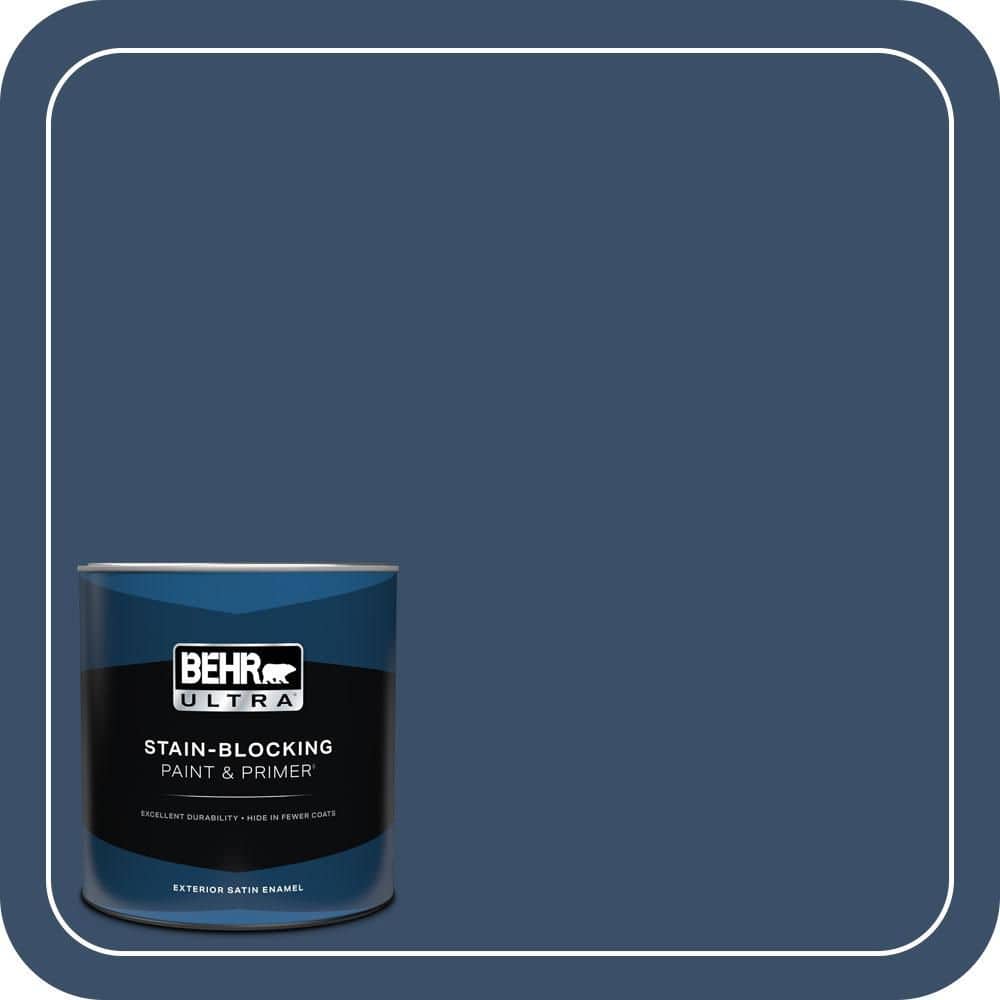 BEHR ULTRA 1 qt. #M510-7 Inked Satin Enamel Exterior Paint & Primer