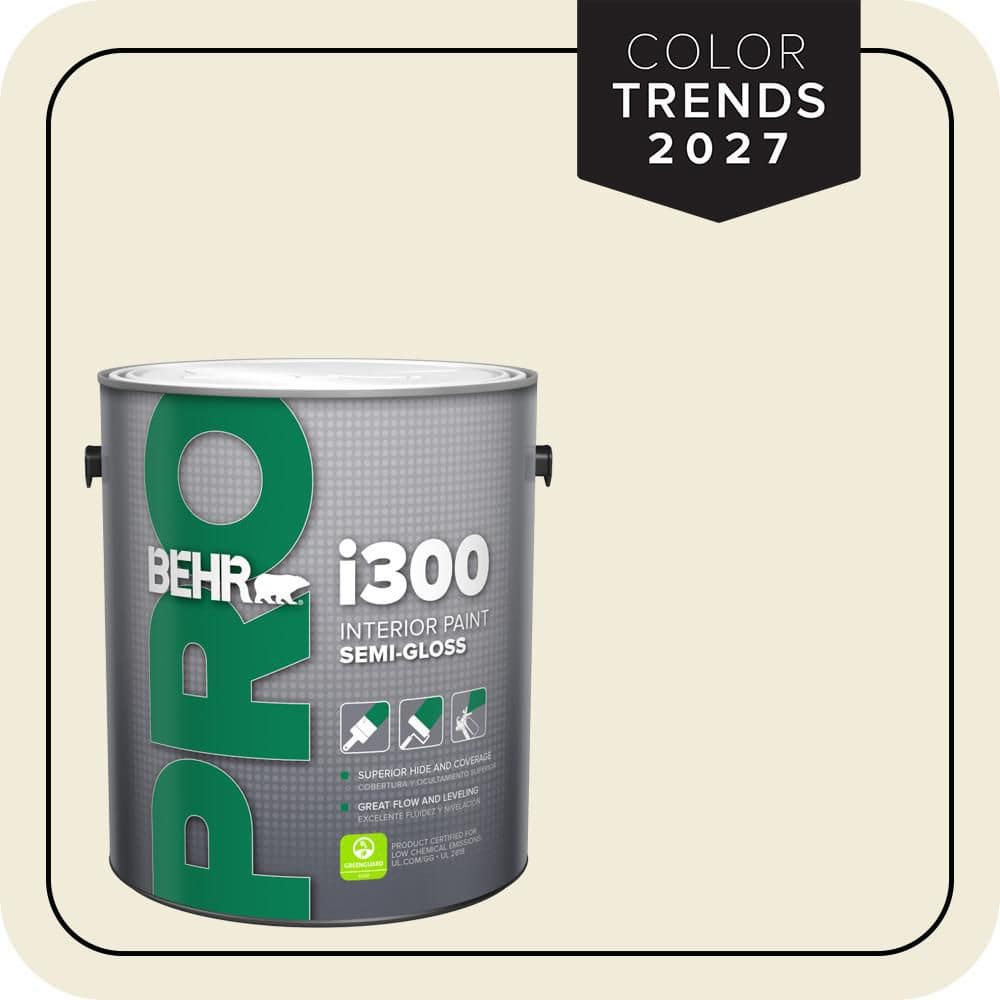 BEHR PRO 1 gal. #PPU7-13 Coastal Beige Semi-Gloss Interior Paint (1)