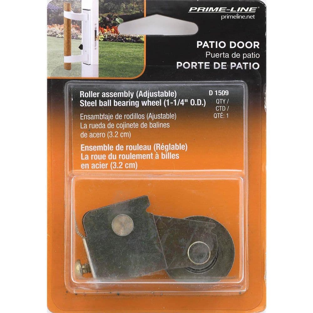 Prime-Line 1-1/4 in. Steel Ball Bearing, F-Tab Style Rollers (3)