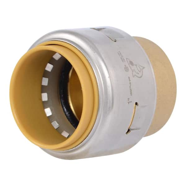 SharkBite Max 1 in. Push-to-Connect Brass End Stop Fitting (2)