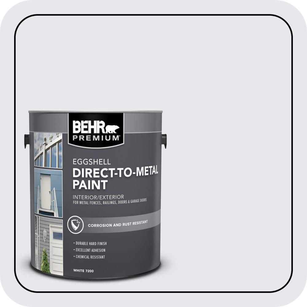 BEHR PREMIUM 1 gal. #PR-W10 Swirling Water Eggshell Direct to Metal Interior/Exterior Paint