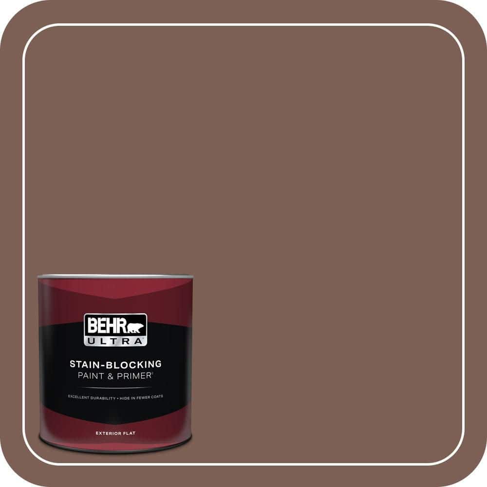 BEHR ULTRA 1 qt. #MQ1-57 Secret Journal Flat Exterior Paint & Primer