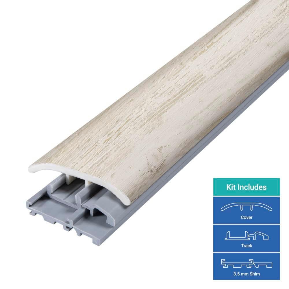 PERFORMANCE ACCESSORIES Bayview 0.31 in. T x 2 in. W x 78.7 in. L Vinyl 4-in-1 Molding (3)