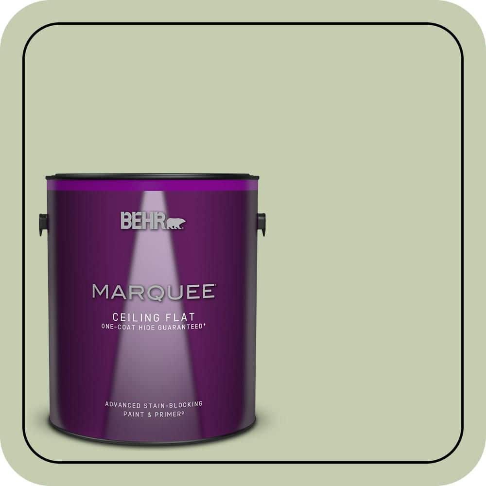 BEHR MARQUEE 1 gal. #M380-3 Growing Season One-Coat Hide Ceiling Flat Interior Paint & Primer