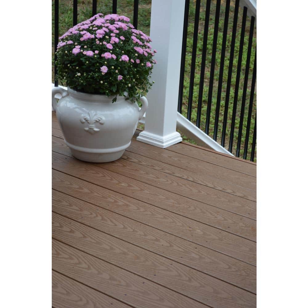Fiberon ArmorGuard 4 in. x 4 in. White Post Sleeve Base Molding (2)