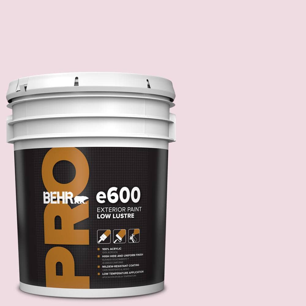BEHR PRO 5 gal. #M130-1 Pink Posies Low Luster Exterior Paint