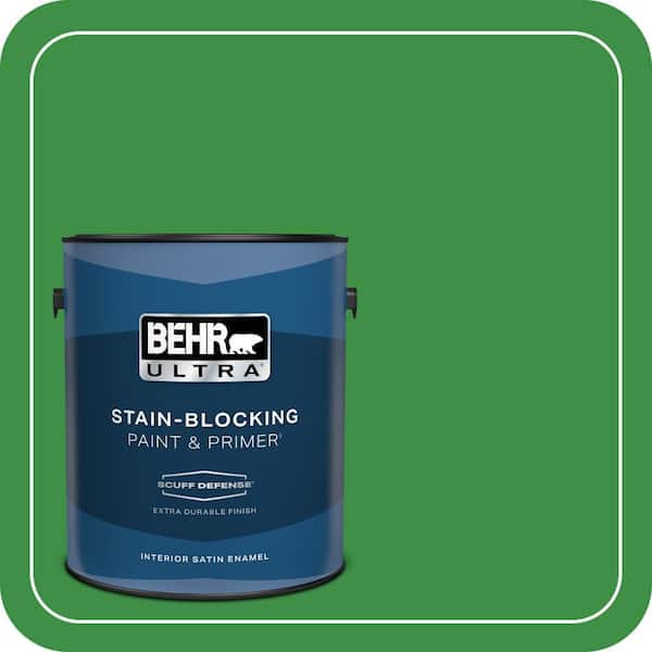 BEHR PREMIUM PLUS #440B-7 Par Four Green Interior/Exterior Paint & Primer Color Sample (2)