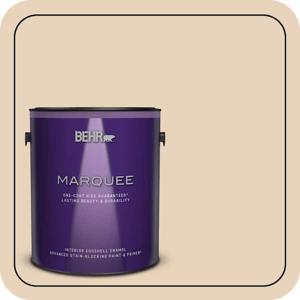 BEHR MARQUEE 1 gal. #S260-1A Cake Crumbs Eggshell Enamel Interior Paint & Primer (2)