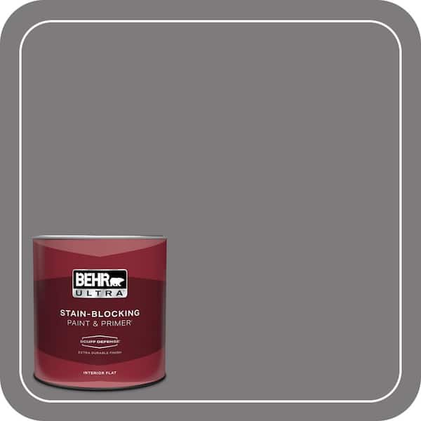 BEHR PREMIUM PLUS #BXC-58 Stormy Gray Enamel Interior/ & Primer Color Sample (3)
