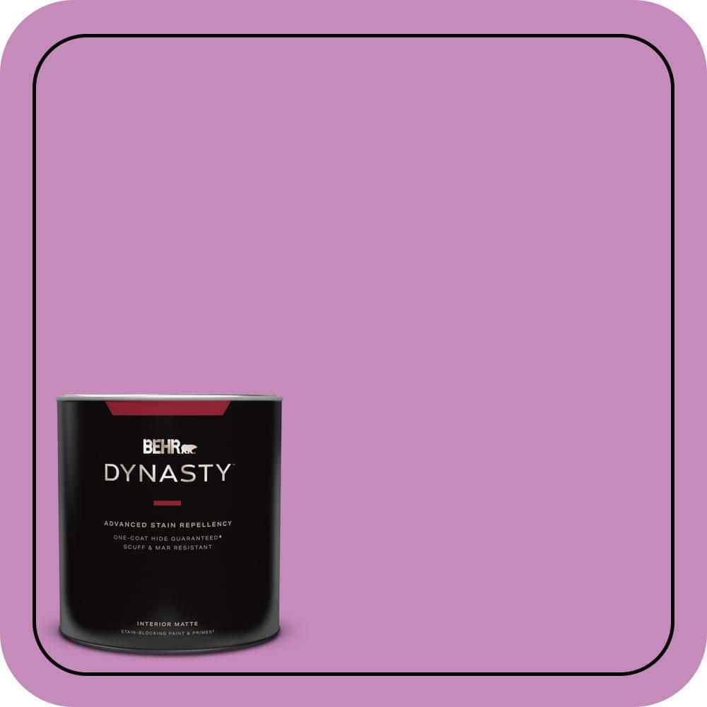 BEHR DYNASTY 1 qt. #P110-4 Rock Star Pink Matte Interior Stain-Blocking Paint and Primer