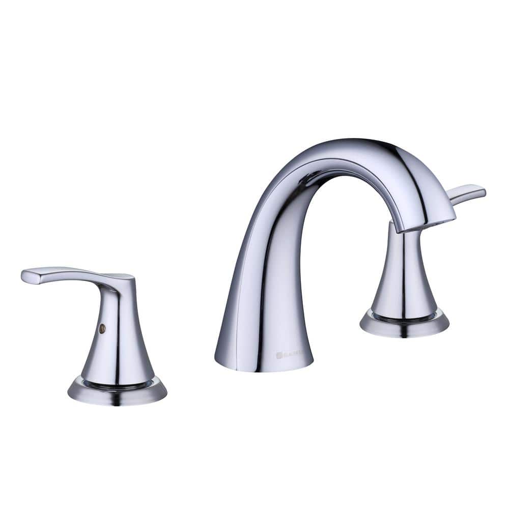 Glacier Bay Arnette 8 in. Widespread Double-Handle High-Arc Bathroom Faucet in Polished Chrome (2)
