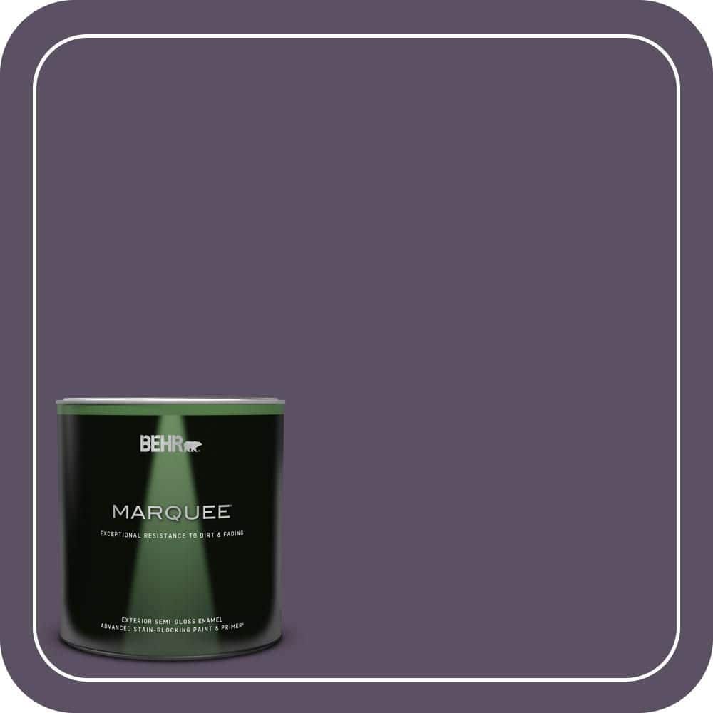 BEHR MARQUEE 1 qt. #660F-7 Napa Grape Semi-Gloss Enamel Exterior Paint & Primer