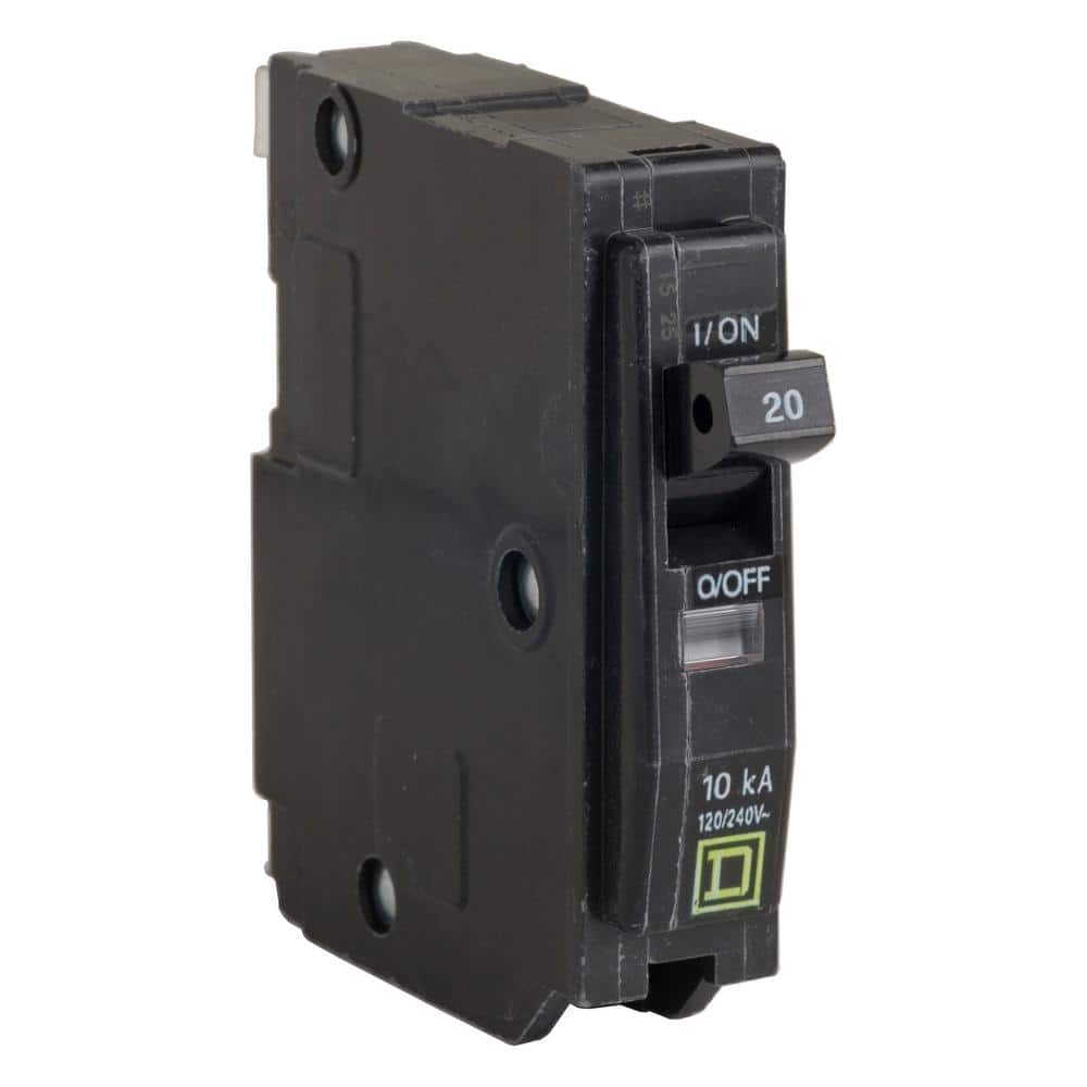 Square D QO 20 Amp Single-Pole Circuit Breaker 12-Pack (QO120CP12)