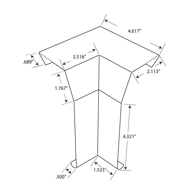 NeatHeat 30/07 Original Series Inside Corner Baseboard Cover- Hot Water Hot Water Baseboard Covers (Not for Electric Baseboard) (2)
