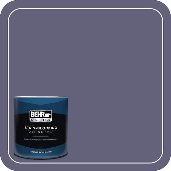 BEHR ULTRA 1 qt. #PMD-44 Twilight Dusk Satin Enamel Exterior Paint & Primer (2)