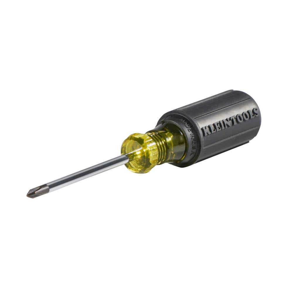 Klein Tools #1 Phillips Head Screwdriver with 3 in. Round Shank- Cushion Grip handle (3)