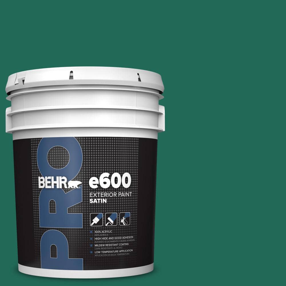 BEHR PRO 5 gal. #S-H-480 Forest Rain Satin Exterior Paint