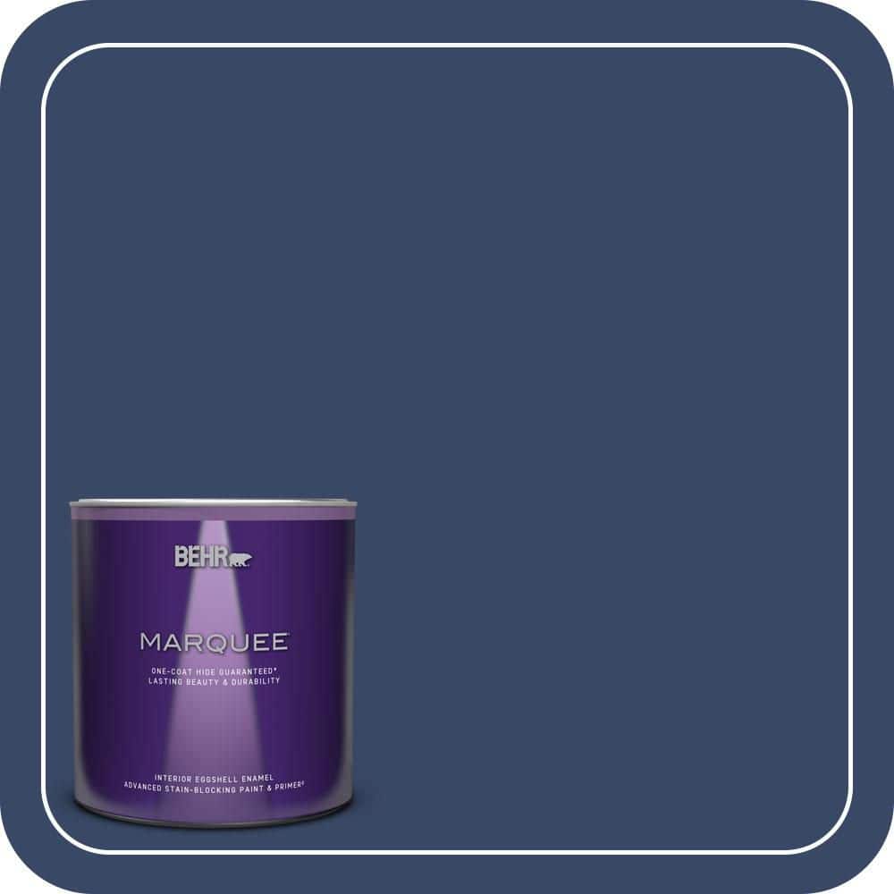 BEHR MARQUEE 1 qt. #MQ5-14 Bon Nuit One-Coat Hide Eggshell Enamel Interior Paint & Primer
