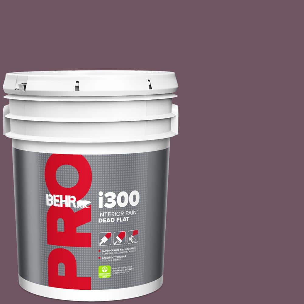 BEHR PRO 5 gal. #S110-7 Exotic Eggplant Dead Flat Interior Paint