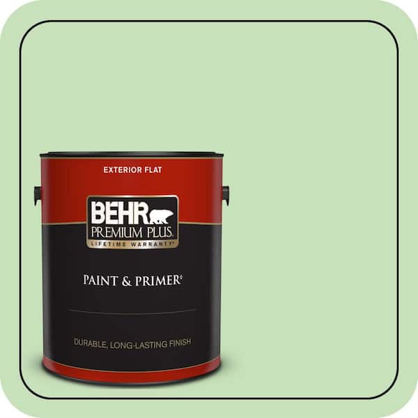 BEHR PREMIUM PLUS 5 gal. #440C-3 Rockwood Jade Semi-Gloss Enamel Low Odor Interior Paint & Primer (3)