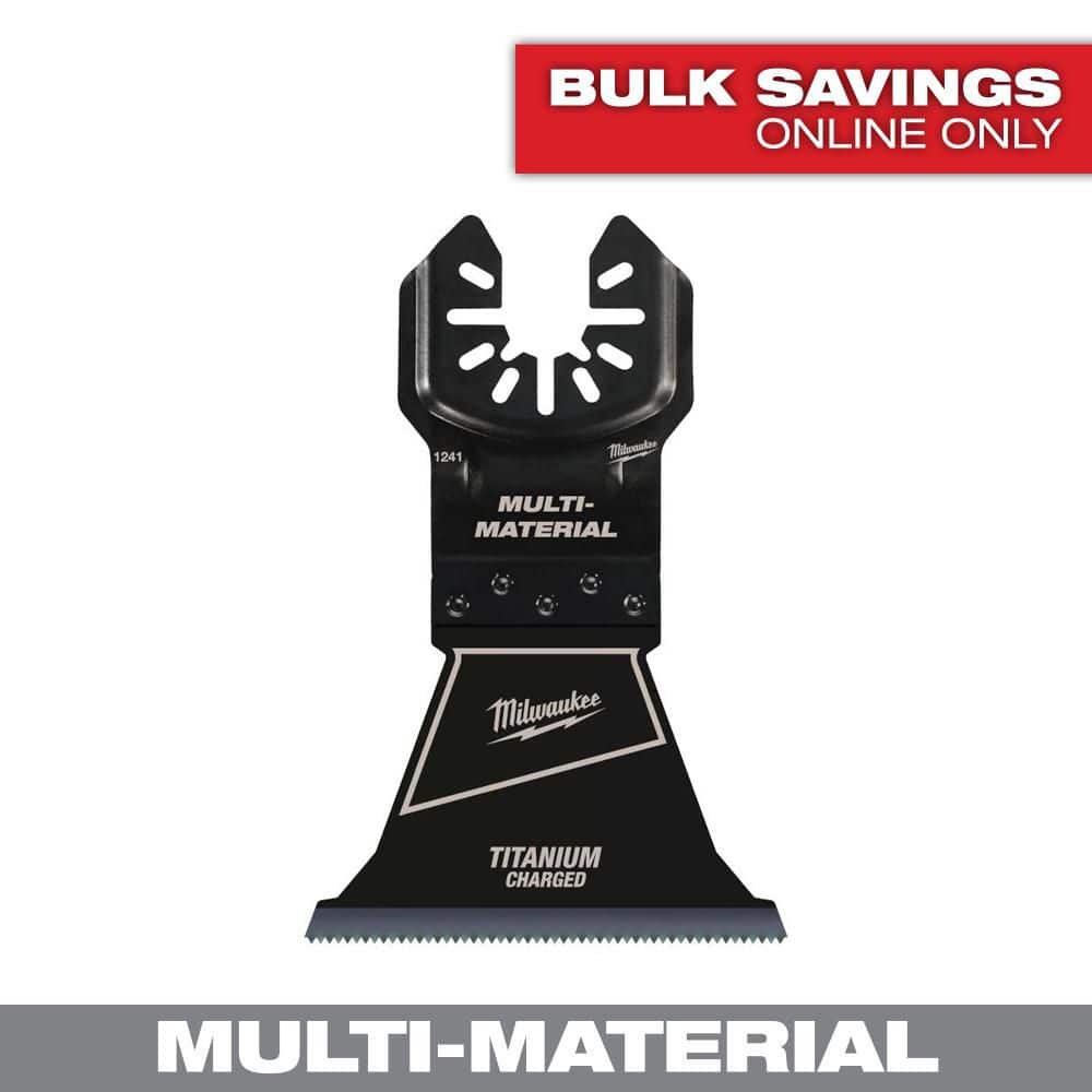 Milwaukee 2-1/2 in. Titanium Bi-Metal Universal Fit Wood and Metal Cutting Multi-Tool Oscillating Blade (1-Pack) (1)