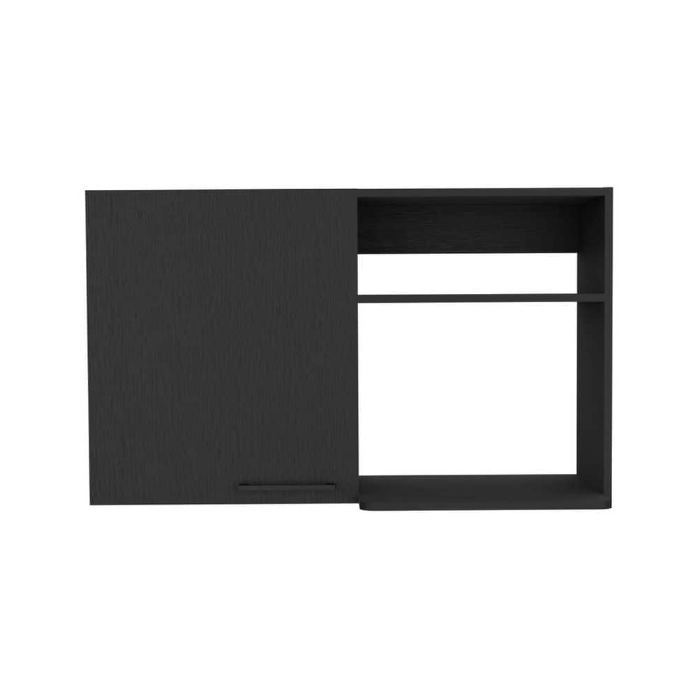 Tahanbath 39.40 in. W x 39.37 in. D x 23.60 in. H Bathroom Storage Wall Cabinet in Black with 4 Shelves and Door (1)