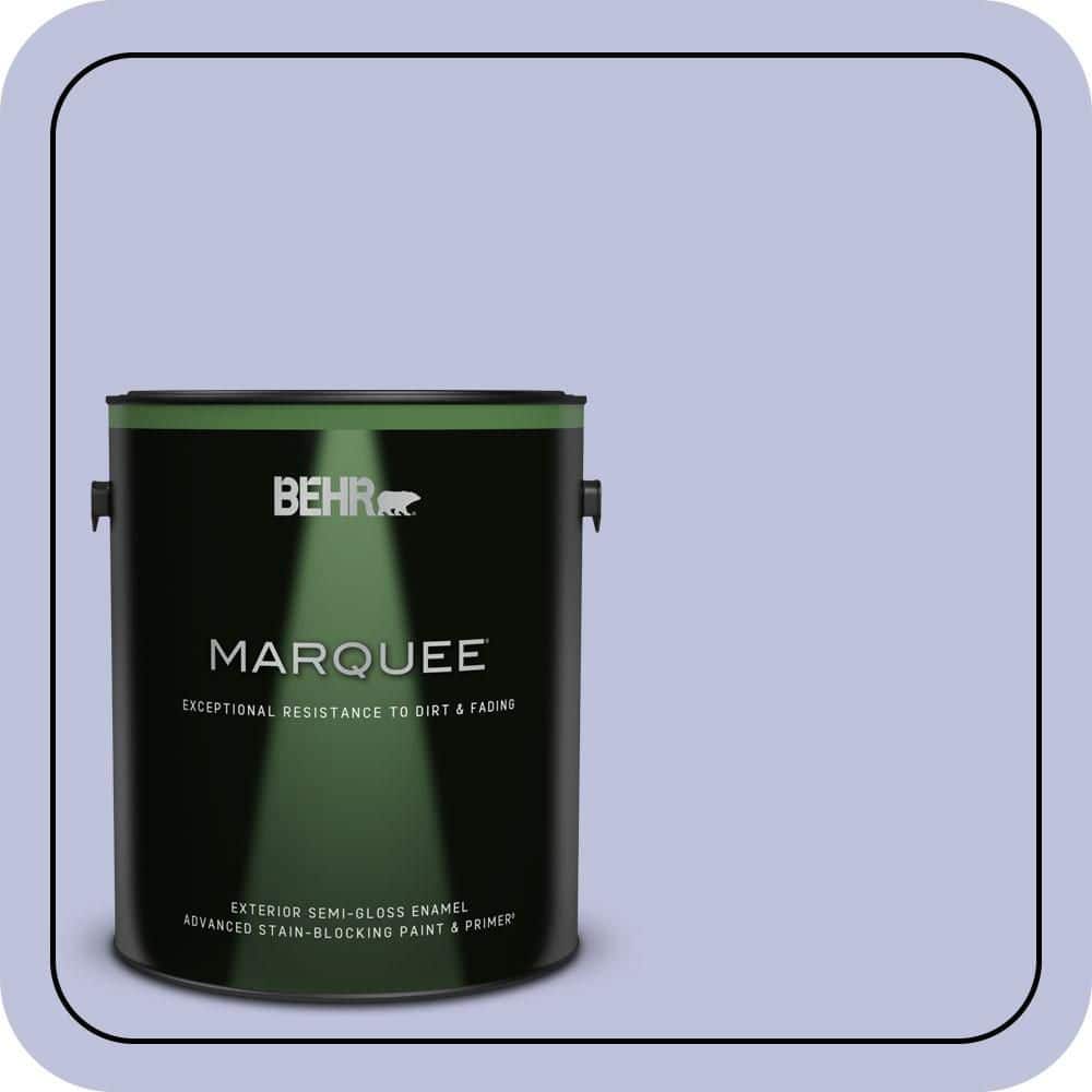 BEHR MARQUEE 1 gal. #610A-3 Lavender Sachet Semi-Gloss Enamel Exterior Paint & Primer