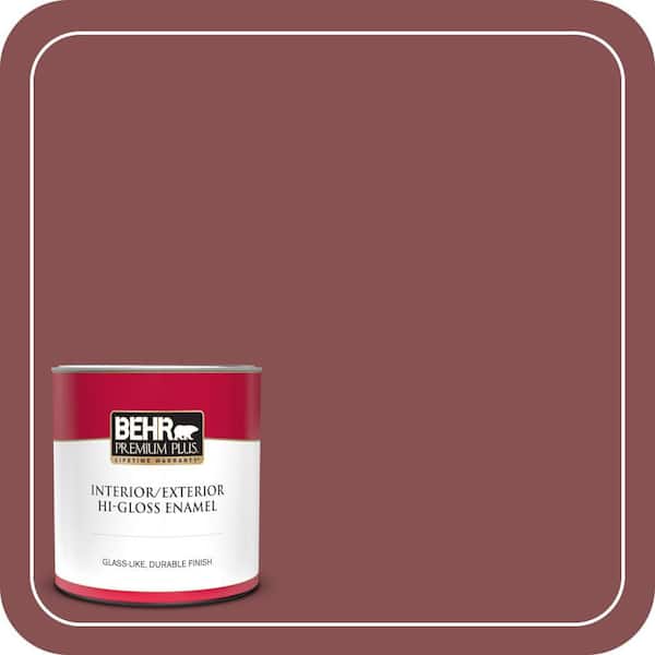 BEHR PREMIUM PLUS 1 gal. #ECC-59-3 New Roof Semi-Gloss Enamel Low Odor Interior Paint & Primer (4)
