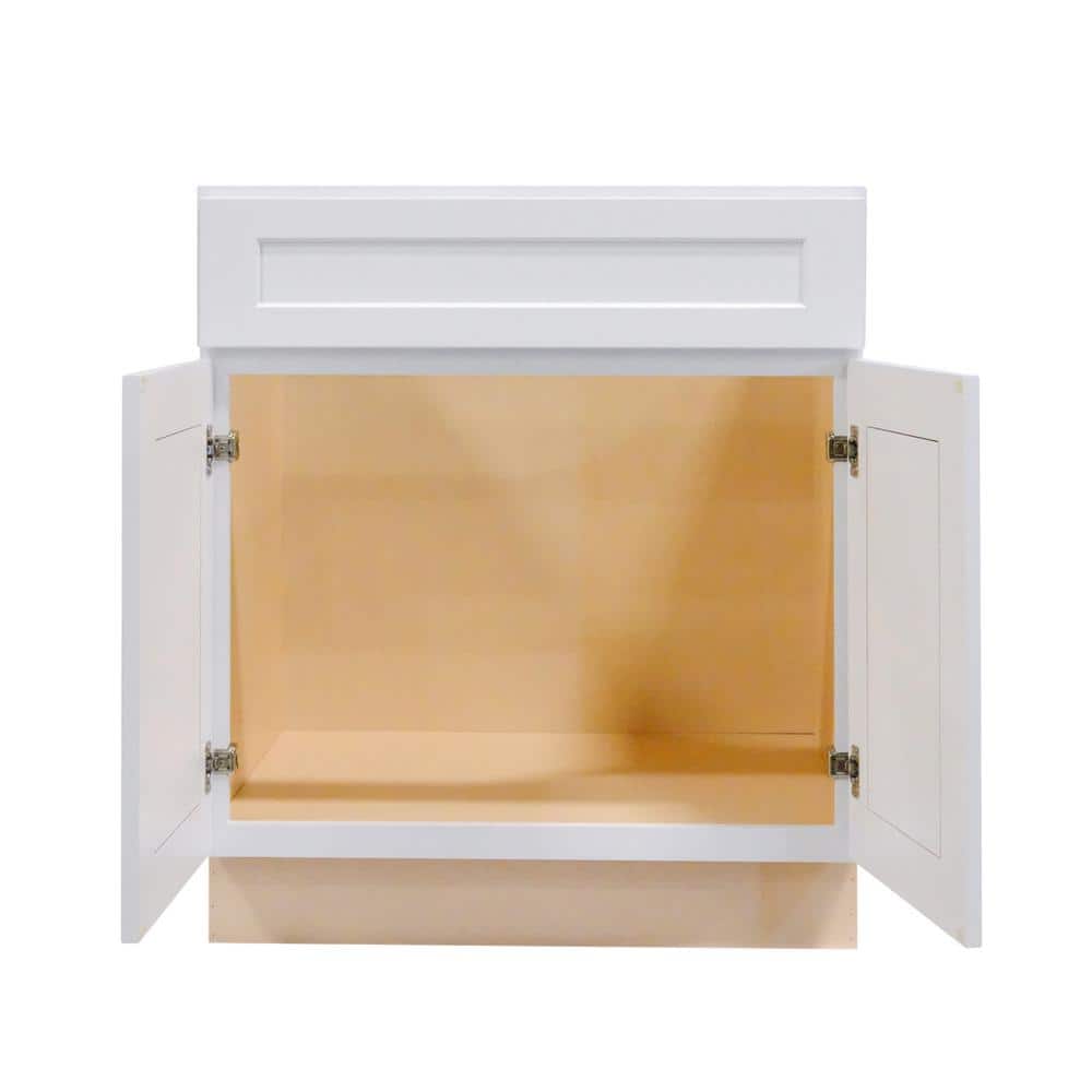 ProCraft Cabinetry Liberty Series Assembled 24 in. W x 21 in. D x 34.5 in. H Sink Base Bath Vanity Cabinet Only in White (2)