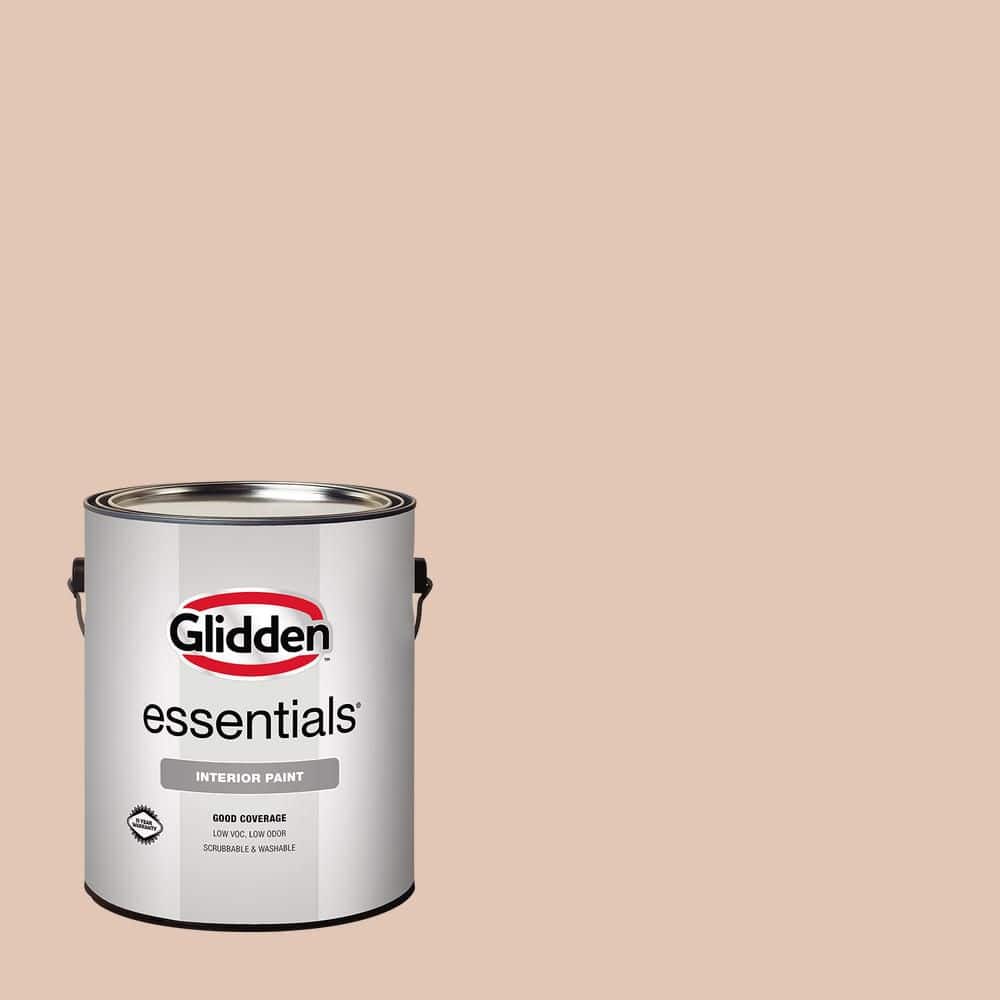 Glidden Essentials 1 gal. PPG1071-3 Champagne Wishes Flat Interior Paint