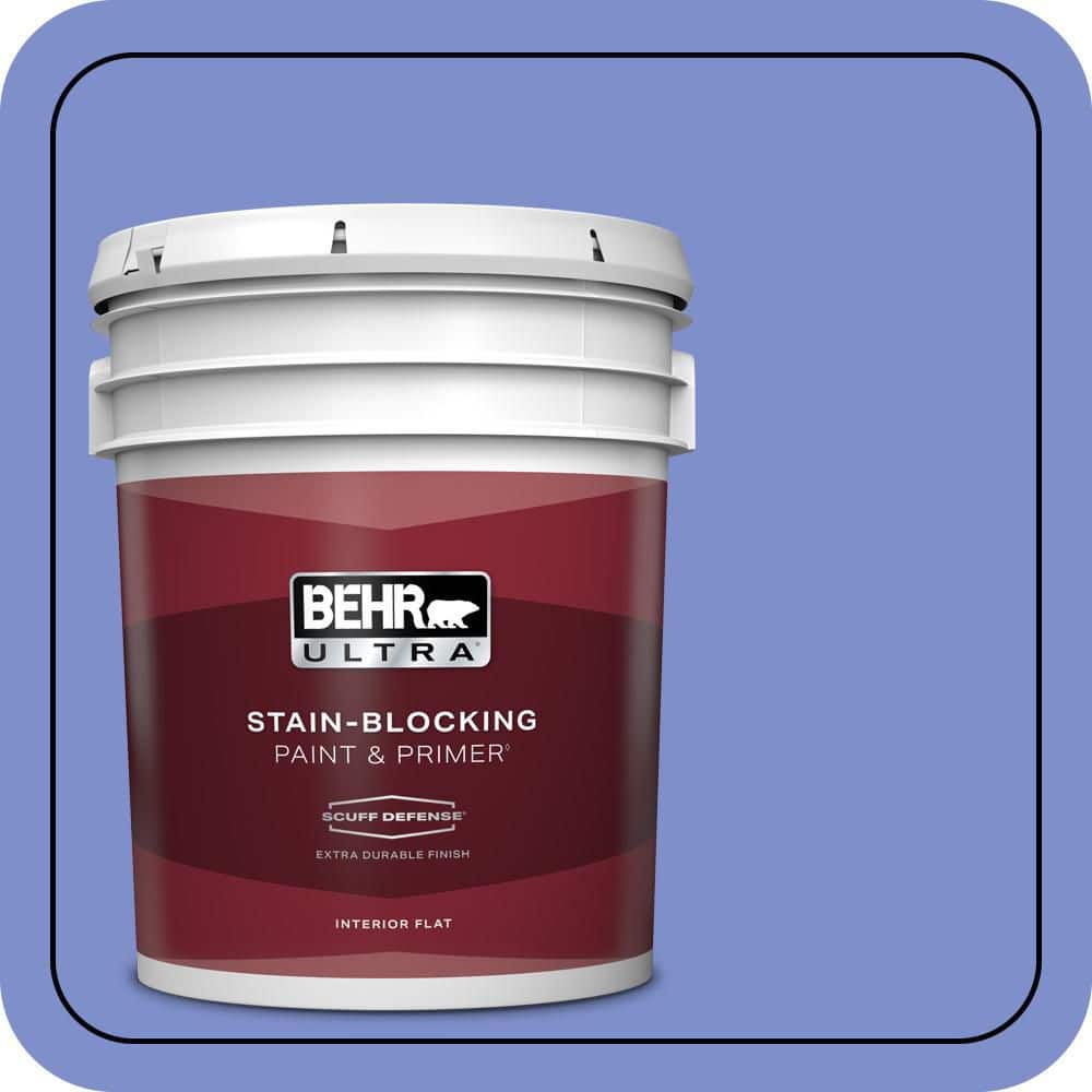 BEHR ULTRA 5 gal. #P540-5 Pansy Garden Extra Durable Flat Interior Paint & Primer