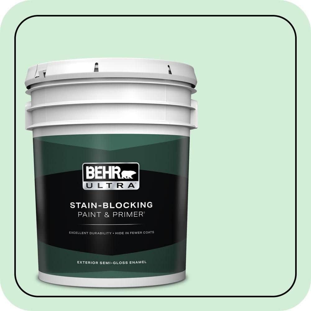 BEHR ULTRA 5 gal. #P400-2 End of the Rainbow Semi-Gloss Enamel Exterior Paint & Primer