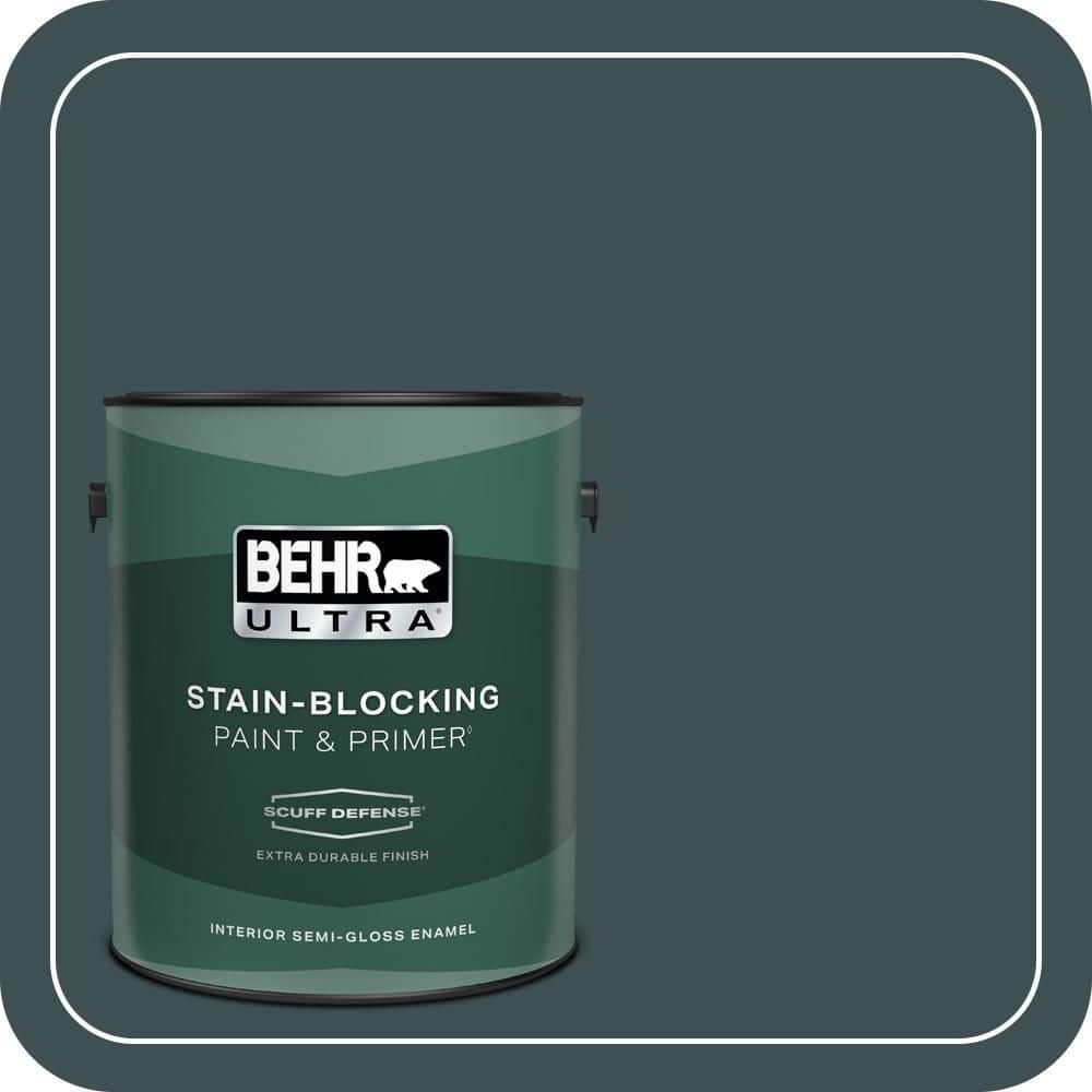 BEHR ULTRA 1 gal. #S440-7 Thermal Extra Durable Semi-Gloss Enamel Interior Paint & Primer