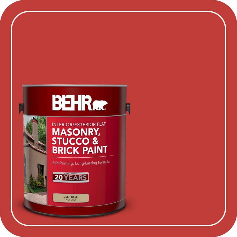 BEHR 1 gal. #P150-7 Flirt Alert Flat Interior/Exterior Masonry, Stucco and Brick Paint (1)