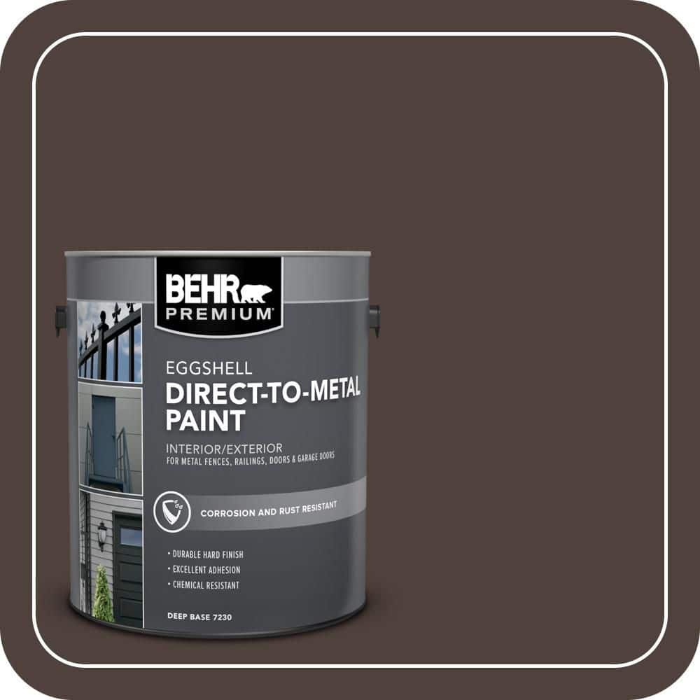 BEHR PREMIUM 1 gal. #MS-90 Deep Chocolate Eggshell Direct to Metal Interior/Exterior Paint