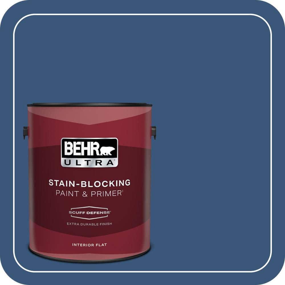 BEHR ULTRA 1 gal. #590D-7 Star Spangled Extra Durable Flat Interior Paint & Primer (1)