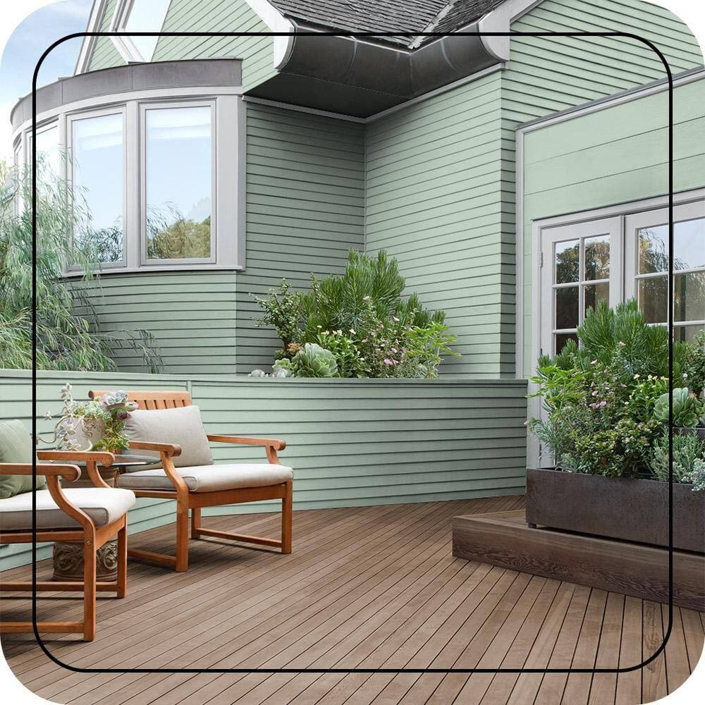 BEHR #S410-3 Pond's Edge Color House and Fence Exterior Wood Stain (3)