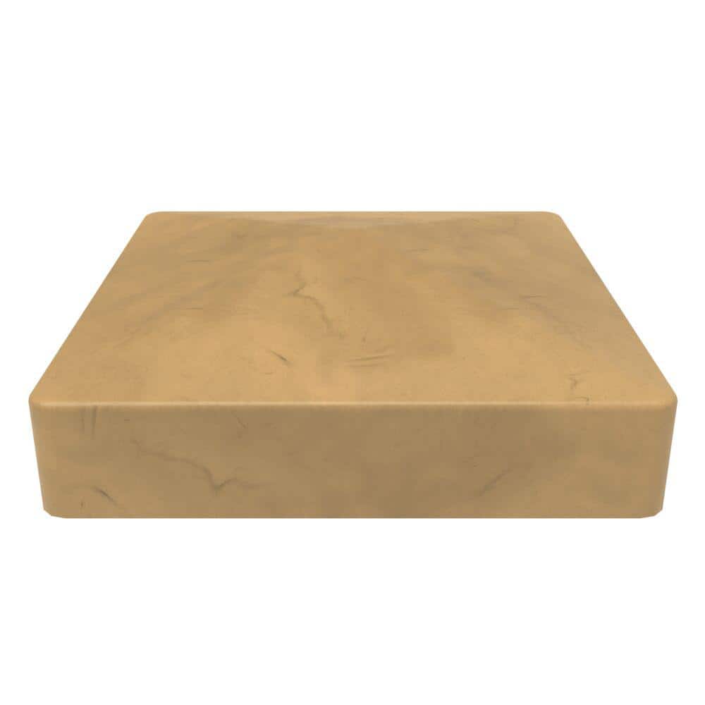 Barrette Outdoor Living 5 in. x 5 in. Vinyl Cypress Pyramid Fence Post Top (3)