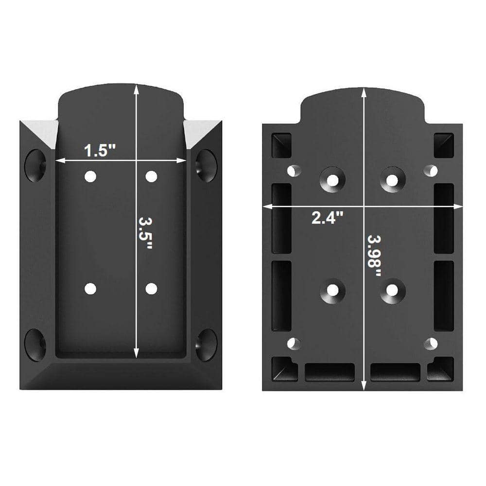 KIWDZFU Deck Railing Connectors with Rust-Free Screws for 2x4 Railing Wood Post, Brackets for Various Angles, 20 Pack (2)