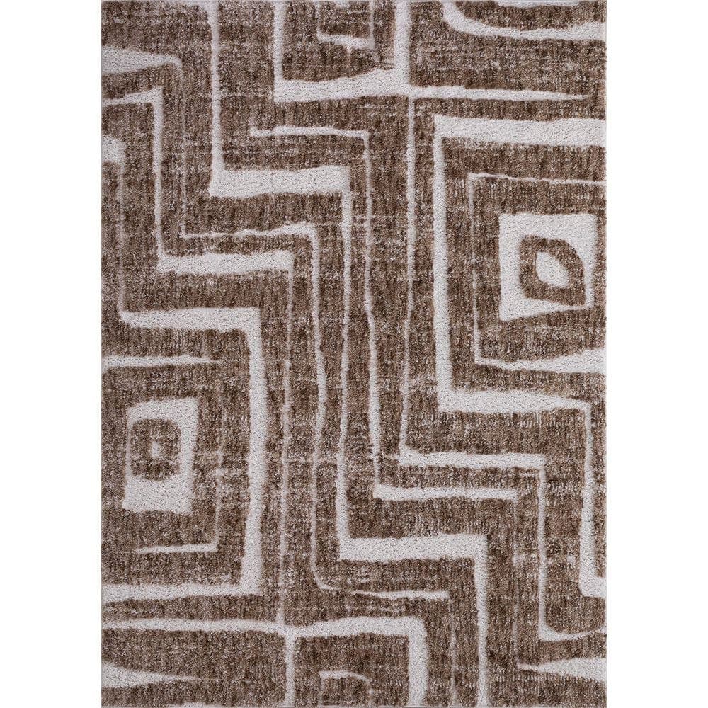 Home Decorators Collection Aberdeen 5 ft. x 7 ft. Brown/Ivory Area Rug