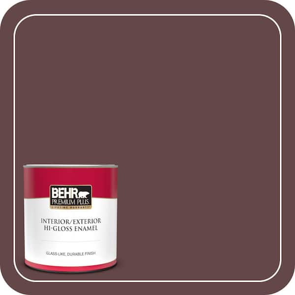 BEHR PREMIUM PLUS #120F-7 Plum Raisin Enamel Low Odor & Primer (4)