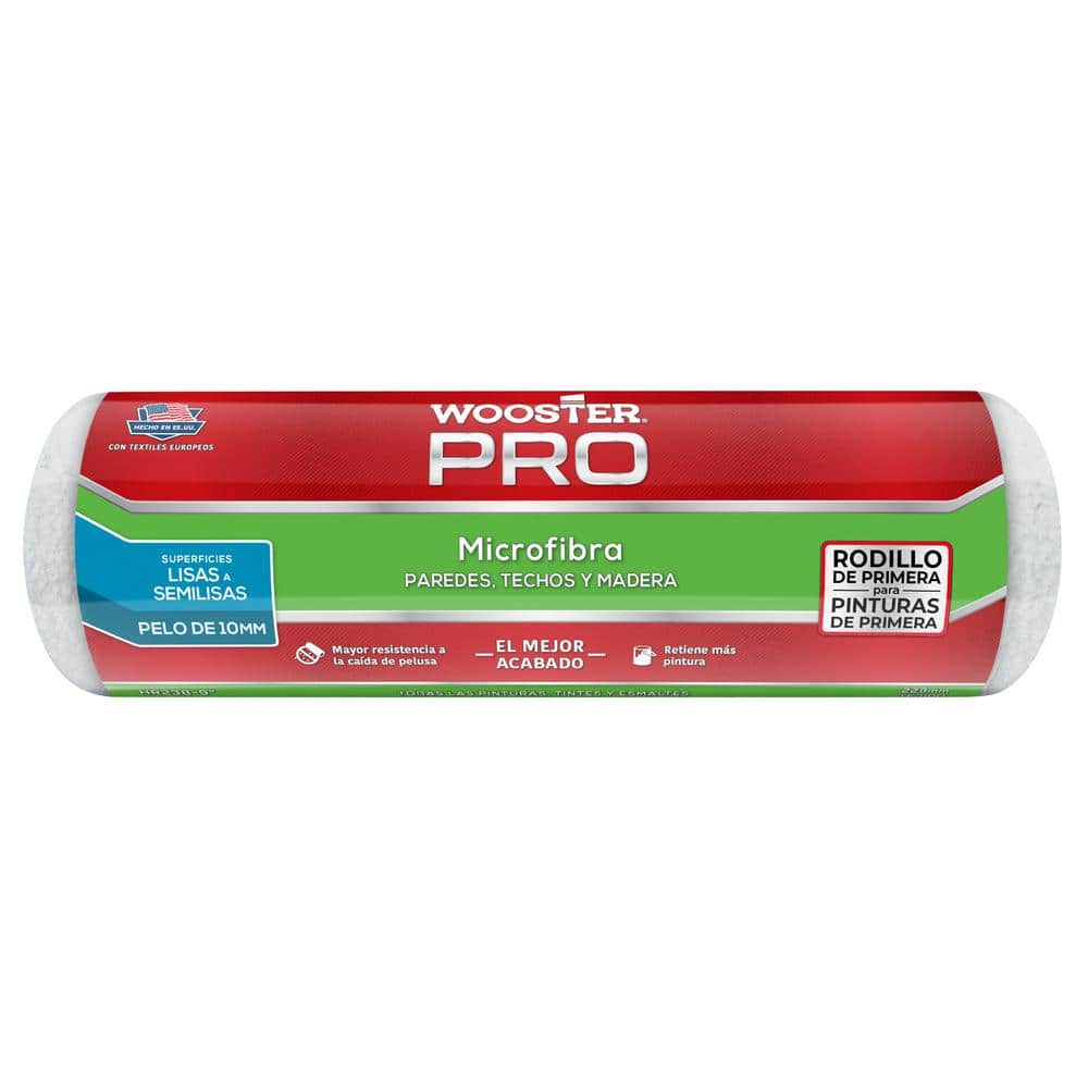 Wooster 9 in. x 3/8 in. Pro Microfiber High-Density Fabric Roller Cover (3)